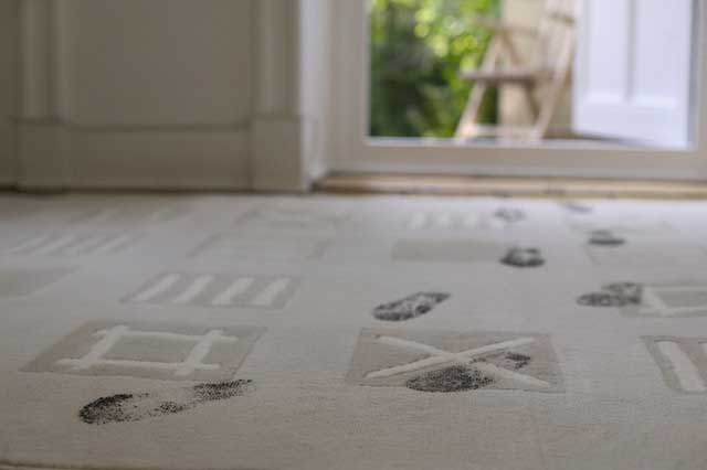 Footprints removed from Carpet